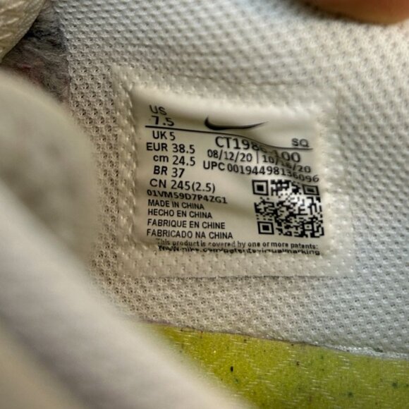 Nike Wmns Air Force 1 Crater 'Summit White' CT1986-100 Size 7.5 - Picture 11 of 11